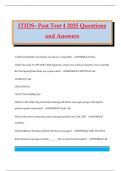 JTIDS- Post Test 4 2025 Questions and Answers