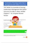 ATI NURSING LEADERSHIP AND MANAGEMENT NEWEST 2024 TEST BANK ACTUAL EXAM 450 QUESTIONS AND CORRECT DETAILED ANSWERS WITH RATIONALES &lpar;VERIFIED ANSWERS&rpar; &vert;ALREADY GRADED A&plus; ATI&period; MANAGEMENT 1&period;0