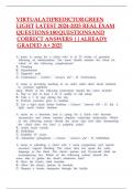 VIRTUAL ATI PREDICTOR GREEN LIGHT LATEST 2024-2025 REAL EXAM QUESTIONS 180 QUESTIONS AND CORRECT ANSWERS &vert;&vert;ALREADY GRADED A&plus; 2025