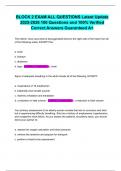 BLOCK 2 EXAM ALL QUESTIONS Latest Update 2025-2026 100 Questions and 100&percnt; Verified Correct Answers Guaranteed A&plus;