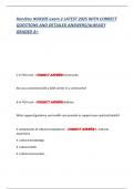Hondros NUR205 exam 2 LATEST 2025 WITH CORRECT  QUESTIONS AND DETAILED ANSWERS&sol;ALREADY  GRADED A&plus;