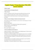 Copado Chapter 7 Exam Questions With 100&percnt; Correct Answers&period;