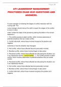 ATI LEADERSHIP MANAGEMENT  PROCTORED EXAM 2025 QUESTIONS AND  ANSWERS&period;