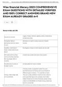 Wise financial literacy 2025 COMPREHENSIVE EXAM QUESTIONS WITH DETAILED VERIFIED AND 100&percnt; CORRECT ANSWERS BRAND NEW EXAM ALREADY GRADED A&plus;&excl;&excl;