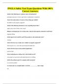 FNGLA Safety Test Exam Questions With 100&percnt; Correct Answers&period;