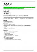 AQA A-LEVEL HISTORY COMPONENT 1B SPAIN IN THE AGE OF DISCOVERY&comma; 1469&ndash;1598  COMBINED QUESTION PAPER AND MARKING SCHEME 