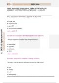 JAMF 100 LATEST EXAM&sol; REAL EXAM QUESTIONS AND  CORRECT ANSWERS WITH RATIONALES &vert; A&plus;GRADE 