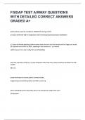 FISDAP TEST AIRWAY QUESTIONS WITH DETAILED CORRECT ANSWERS GRADED A&plus;