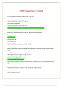 NCLE Practice Test 125 Questions With 100&percnt; Correct Answers Latest 2025&sol;2026 Update&period;