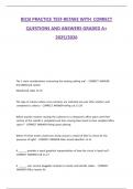 BICSI PRACTICE TEST-RETAKE WITH  CORRECT  QUESTIONS AND ANSWERS GRADED A&plus;  2025&sol;2026