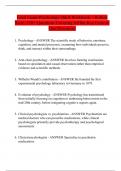 Final Exam Psychology Q&A Workbook &ndash; Dr&period; Rollins Edition&colon; 120&plus; Core Concepts Simplified