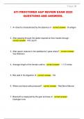 ATI PROCTORED A&P REVIEW EXAM 2025  QUESTIONS AND ANSWERS&period; 