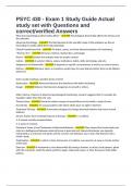 PSYC 430 - Exam 1 Study Guide Actual study set with Questions and correct&sol;verified Answers