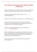 NCCT SURGICAL TECH EXAM WITH 100&percnt; CORRECT ANSWERS &vert; UPDATED 2025