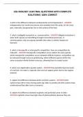 GSU BIOLOGY 1104 FINAL QUESTIONS WITH COMPLETE SOLUTIONS&vert; 100&percnt; CORRECT