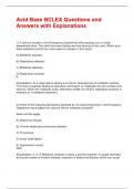 Acid Base NCLEX Questions and Answers with Explanations&period;