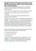 NCLEX Practice Perfusion Questions and Verified Answers&comma; 100- Score Guarantee Pass &lpar;Latest 2025&rpar;