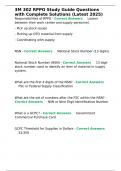 3M 302 RPPO Study Guide Questions with Complete Solutions &lpar;Latest 2025&rpar;&period;