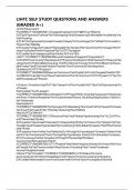 LIHTC SELF STUDY QUESTIONS AND ANSWERS