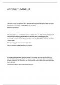 ANTEPARTUM NCLEX &lpar;Latest 2025&sol;2026 Update&rpar; Questions and answers with Rationales 100&percnt; Correct&period;