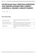 LES 305 Koretz Exam 1 2025 EXAM QUESTIONS AND VERIFIED ANSWERS &lpar;100&percnt; CORRECT ANSWERS&rpar; A&plus; GRADED &vert; ALREADY PASSED&excl;&excl;