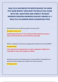 WGU D115 ADVANCED PATHOPHYSIOLOGY OA EXAM  TEST BANK NEWEST 2025&sol;2026 TESTING ACTUAL EXAM WITH 450&plus; QUESTIONS AND CORRECT DETAILED ANSWERS &lpar;VERIFIED ANSWERS&rpar; ALREADY GRADED A&plus; &sol;  WGU D115 OA &lpar;BRAND NEW&rpar; GUARANTEED PASS