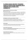 FLORIDA BASIC RECRUIT TRAINING EXAM 1B QUESTIONS ANSWERS WITH VERIFIED SOLUTIONS 100&percnt; CORRECT&excl;&excl;&excl;