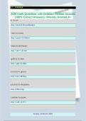 ASTB math Questions with Detailed Verified Answers  &lpar;100&percnt; Correct Answers&rpar; &sol;Already Graded A&plus; 