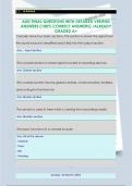 AUD FINAL QUESTIONS WITH DETAILED VERIFIED  ANSWERS &lpar;100&percnt; CORRECT ANSWERS&rpar; &sol;ALREADY  GRADED A&plus;