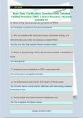 Brain Story Certification Questions with Detailed  Verified Answers &lpar;100&percnt; Correct Answers&rpar; &sol;Already  Graded A&plus; 