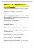 ARNOLD AIR SOCIETY NATIONAL TEST REVIEW QUESTIONS WITH ALL CORRECT & VERIFIED ANSWERS
