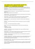 AAS 100 EXAM 1 QUESTIONS WITH ALL CORRECT & VERIFIED ANSWERS