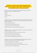 Essentials of Nursing Leadership & Management 8th Edition 2025&comma; by Sally A&period; Weiss&comma; 100&percnt; Verified Chapters 1 - 16&comma; Complete Newest Version Guaranteed A