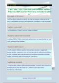 CWEL and CANS Questions with Detailed Verified  Answers &lpar;100&percnt; Correct Answers&rpar; &sol;Already Graded  A&plus; 