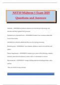 NST10 Midterm 1 Exam 2025 Questions and Answers