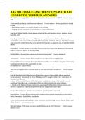 AAS 100 FINAL EXAM QUESTIONS WITH ALL CORRECT & VERIFIED ANSWERS