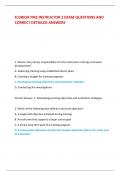 FLORIDA FIRE INSTRUCTOR 2 EXAM QUESTIONS AND  CORRECT DETAILED ANSWERS