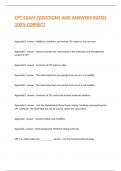 CPT EXAM QUESTIONS AND ANSWERS RATED 100&percnt; CORRECT