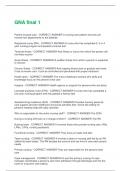 GNA final 1 Questions and Answers Best rated A&plus; Guaranteed Success Latest Update