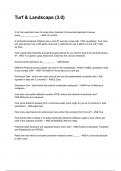 Turf & Landscape &lpar;3&period;0&rpar; NEWEST 2025&sol;2026 ACTUAL COMPLETE QUESTIONS AND CORRECT DETAILED ANSWERS &lpar;VERIFIED ANSWERS&rpar; &vert;ALREADY GRADED A&plus;