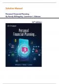 Solution Manual for Personal Financial Planning 16th Edition by Randy Billingsley, Lawrence J. Gitman | Complete Verified  15 Chapters|| Newest Edition 2025