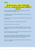 IB Sport Science&colon; Topic 5 UPDATED  ACTUAL   Exam Questions and CORRECT  Answers 
