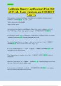 Flagger  Bundled Exam Questions WITH  CORRECT Answers