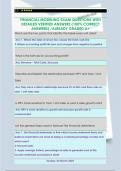 FINANCIAL MODELING EXAM QUESTIONS WITH  DETAILED VERIFIED ANSWERS &lpar;100&percnt; CORRECT  ANSWERS&rpar; &sol;ALREADY GRADED A&plus; 