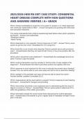 2025&sol;2026 HESI RN EXIT CASE STUDY&colon; CONGENITAL HEART DISEASE COMPLETE WITH NGN QUESTIONS AND ANSWERS VERIFIED &sol; A&plus; GRADE