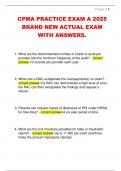 CPMA PRACTICE EXAM A 2025  BRAND NEW ACTUAL EXAM  WITH ANSWERS&period;