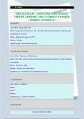 HIEU 242 EXAM 1 QUESTIONS WITH DETAILED  VERIFIED ANSWERS &lpar;100&percnt; CORRECT ANSWERS&rpar;  &sol;ALREADY GRADED A&plus; 