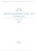 ENG2611 Assignment 2 &lpar;COMPLETE ANSWERS&rpar; 2025 - DUE 25 June 2025&period;