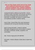 NSG300 EXAM 4 LATEST 2025 ACTUAL EXAM WITH  COMPLETE QUESTIONS AND CORRECT DETAILED  ANSWERS &lpar;100&percnt; VERIFIED ANSWERS&rpar; &vert;ALREADY  GRADED A&plus; &vert;&vert;BRAND NEW VERSION&excl;&excl;&excl;&vert;&vert;