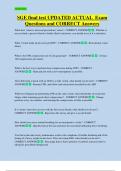 SGE final test UPDATED ACTUAL  Exam  Questions and CORRECT Answers 